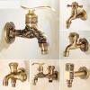 Wall-Mounted Antique Dragon Brass Faucet view 2