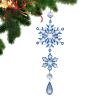 Snowflake Christmas Ornaments, Acrylic Glitter Decorations view 1