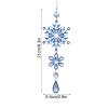 Snowflake Christmas Ornaments, Acrylic Glitter Decorations view 2
