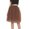 Sobzia Women's Tulle Dress, Short Layered Puffy Ballet Tutu Skirt for Teens view 1