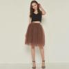 Sobzia Women's Tulle Dress, Short Layered Puffy Ballet Tutu Skirt for Teens view 3