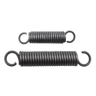 2-Piece Spring Steel Extension Spring with Hooks, 2.0 mm Wire, 11 mm OD, 70 mm Length