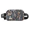 Mini Waist Bag with Adjustable Strap, Fashionable Chest Belt, Rustic Floral Pattern, Unisex, for Travel, Shopping and Running, One Size view 1
