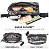 Mini Waist Bag with Adjustable Strap, Fashionable Chest Belt, Rustic Floral Pattern, Unisex, for Travel, Shopping and Running, One Size view 4