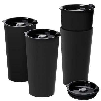 Greentainer 600 ml Travel Mug with Lid, Reusable Plastic Coffee-to-Go Cup, Leakproof