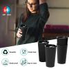 Greentainer 600 ml Travel Mug with Lid, Reusable Plastic Coffee-to-Go Cup, Leakproof view 3