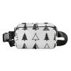 Multipurpose Waist Bag with Adjustable Strap, Christmas Tree Illustration view 1