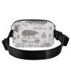 Women's, Men's & Teens' Crossbody Wallet Mini Waist Bag with Adjustable Strap, Christmas Pattern view 2