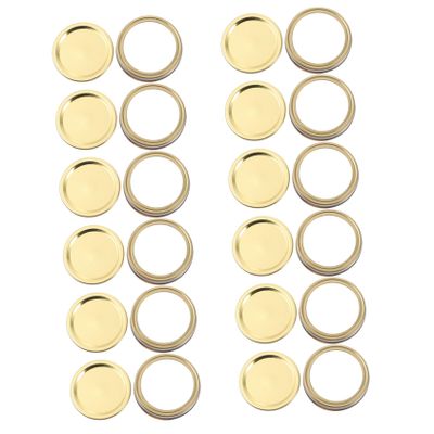 AUTSUPPL Canning Lids, 70 mm Replacement Lids, 12-Pack, Tinplate, for Screw-Top Jars, Candy and Sauces