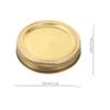 AUTSUPPL Canning Lids, 70 mm Replacement Lids, 12-Pack, Tinplate, for Screw-Top Jars, Candy and Sauces view 2