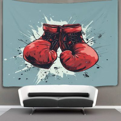 VFKLZCNYR 3D-Printed Boxing Gloves Tapestry Wall Hanging, Room Decor for Boys and Girls, 180 x 230 cm