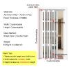 CHZDPP Customizable Telescopic Folding Door, 76/91/121/152/173/234 cm Accordion Interior Door with Handles and Glass, 60 x 95 in (152 x 241 cm) view 3