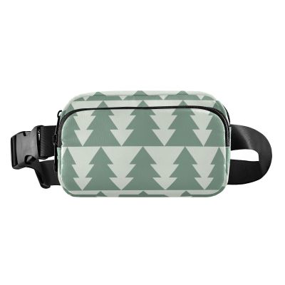 Fashionable Christmas Tree Waist Bag for Women, Men and Teens, Waterproof, Zipper Closure, Adjustable Strap, for Travel, Gym and Work, One Size