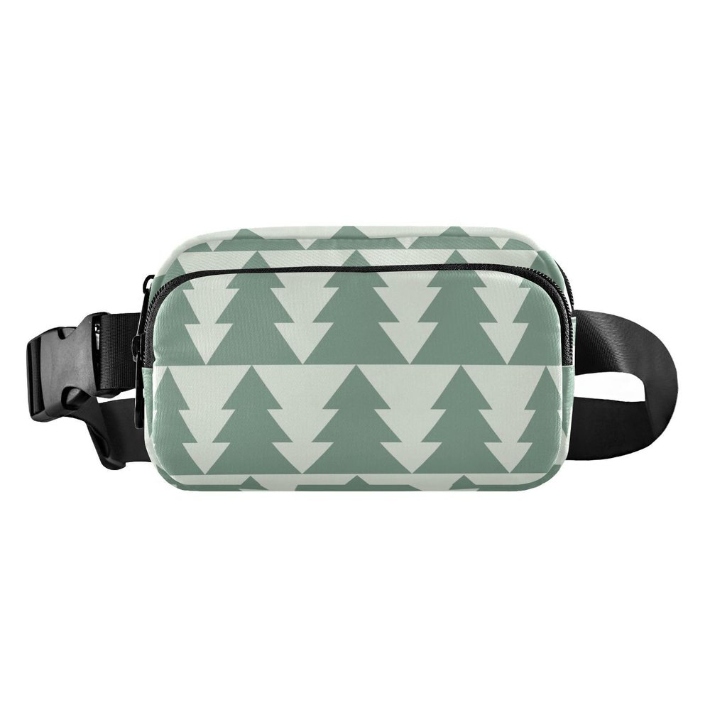 Fashionable Christmas Tree Waist Bag for Women, Men and Teens, Waterproof, Zipper Closure, Adjustable Strap, for Travel, Gym and Work, One Size