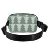 Fashionable Christmas Tree Waist Bag for Women, Men and Teens, Waterproof, Zipper Closure, Adjustable Strap, for Travel, Gym and Work, One Size view 2