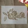 Painting Stencils, A4, 29 cm, Orange Leaves, Reusable DIY Craft Stencils view 1