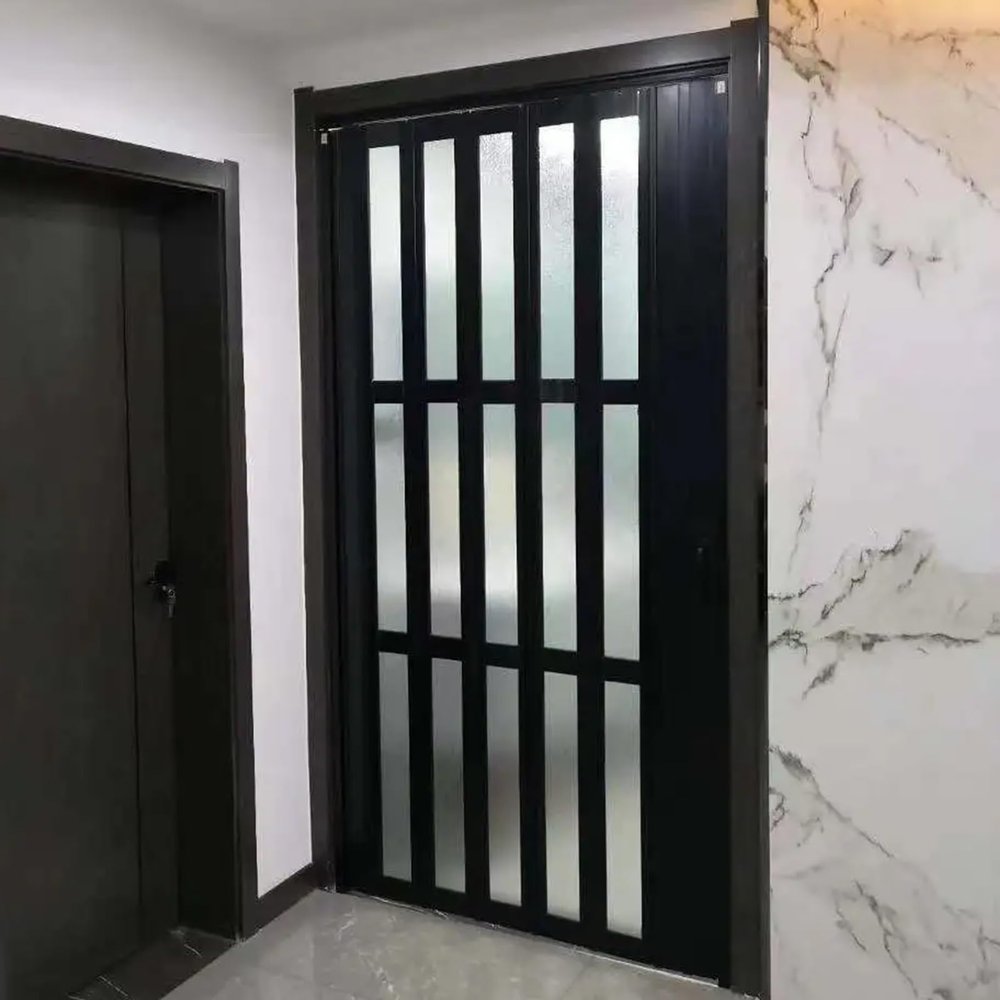 CHZDPP Adjustable Accordion Folding Interior Door, 76/91/121/152/173/234 cm, 60 x 85 in (152 x 216 cm)