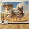 VFKLZCNYR 3D German Shepherd Tapestry, Wall Hanging Poster Decor for Bedroom, Living Room, Dorm, 39.4 x 59.1 in view 2