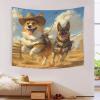 VFKLZCNYR 3D German Shepherd Tapestry, Wall Hanging Poster Decor for Bedroom, Living Room, Dorm, 39.4 x 59.1 in view 3