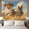 VFKLZCNYR 3D German Shepherd Tapestry, Wall Hanging Poster Decor for Bedroom, Living Room, Dorm, 39.4 x 59.1 in view 4