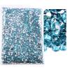 WJLYDM Flatback Silver-Backed Resin Non-Hotfix Rhinestones, Aquamarine 7, 4 mm SS16, 10,000 Pieces view 1