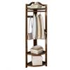 Corner Hall Tree with Shoe Storage and Coat Rack view 1