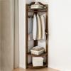 Corner Hall Tree with Shoe Storage and Coat Rack view 2