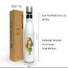MAXIKIWI Single-Wall Aluminum Water Bottle, 500 ml, BPA-Free, Leakproof, Little Girl with Flowers view 3