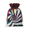 YVNKHKU Christmas Gift Bags with Drawstring, Jute Fabric, Full-Print Design, Bulk Holiday Gift Bags view 2