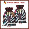 YVNKHKU Christmas Gift Bags with Drawstring, Jute Fabric, Full-Print Design, Bulk Holiday Gift Bags view 3