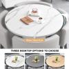 5-Piece Solid Wood Dining Table Set for 4 with Chairs view 3