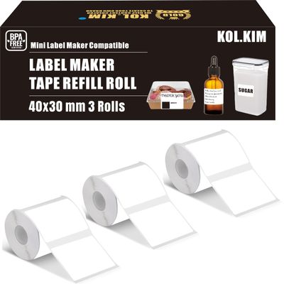 Thermal Labels for N20 and M110 Label Printers, 40 x 30 mm, White