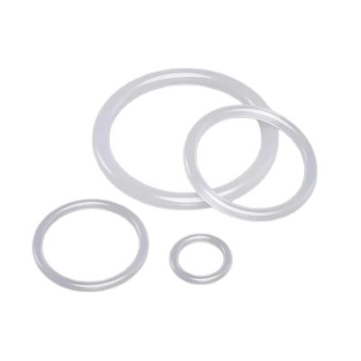 5 White Food-Grade Silicone O-Rings, 122 × 132.6 × 5.3 mm