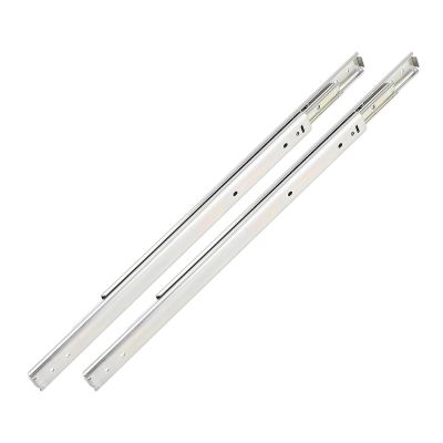 1 Pair of 400 mm Drawer Slides, Side-Mount, Full Extension, 3-Section Ball-Bearing, 27 Series IDA77