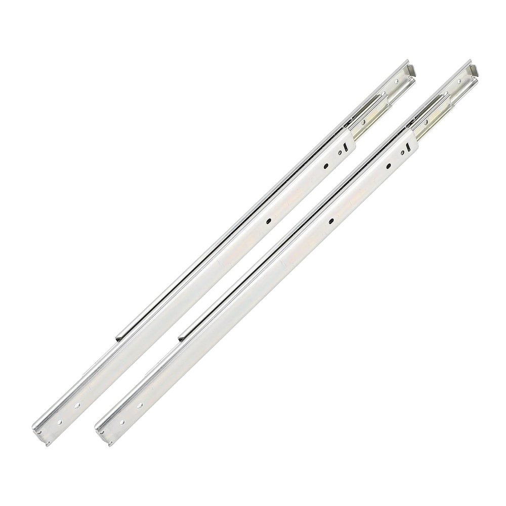 1 Pair of 400 mm Drawer Slides, Side-Mount, Full Extension, 3-Section Ball-Bearing, 27 Series IDA77