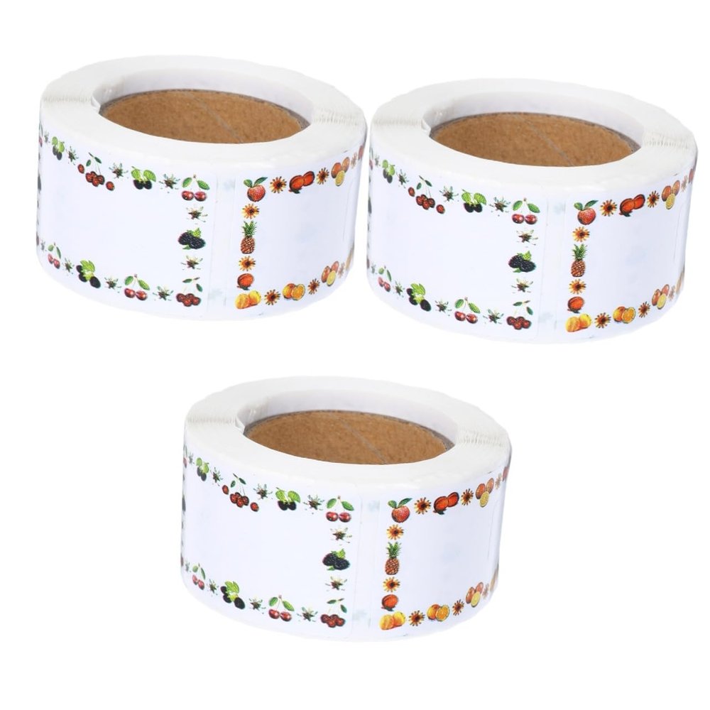 DIYEAH 750-Piece Self-Adhesive Name Labels, Colorful Stickers for School, Clothing, Bottles and Containers