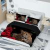 BNRE Leopard 3-Piece Bedding Set, 200 x 200 cm, 3D Leopard Print Microfiber Duvet Cover Set view 3