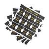 DIYEAH 5-Sheet Self-Adhesive Monthly Index Tabs, Black PVC, 12 per Sheet view 1