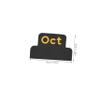 DIYEAH 5-Sheet Self-Adhesive Monthly Index Tabs, Black PVC, 12 per Sheet view 2