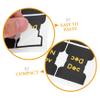 DIYEAH 5-Sheet Self-Adhesive Monthly Index Tabs, Black PVC, 12 per Sheet view 3
