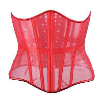 SRZYMJ Red Halloween Corset Top for Women – Gothic, Pirate & Vampire Costume