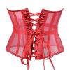 SRZYMJ Red Halloween Corset Top for Women – Gothic, Pirate & Vampire Costume view 2