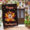 GABSHAIM Mountain Dog Autumn Thanksgiving House Flag, Dog, Pumpkins and Maple Leaves, Double-Sided Outdoor Home Decor Banner, 71.1 x 101.6 cm, Style 2 view 2