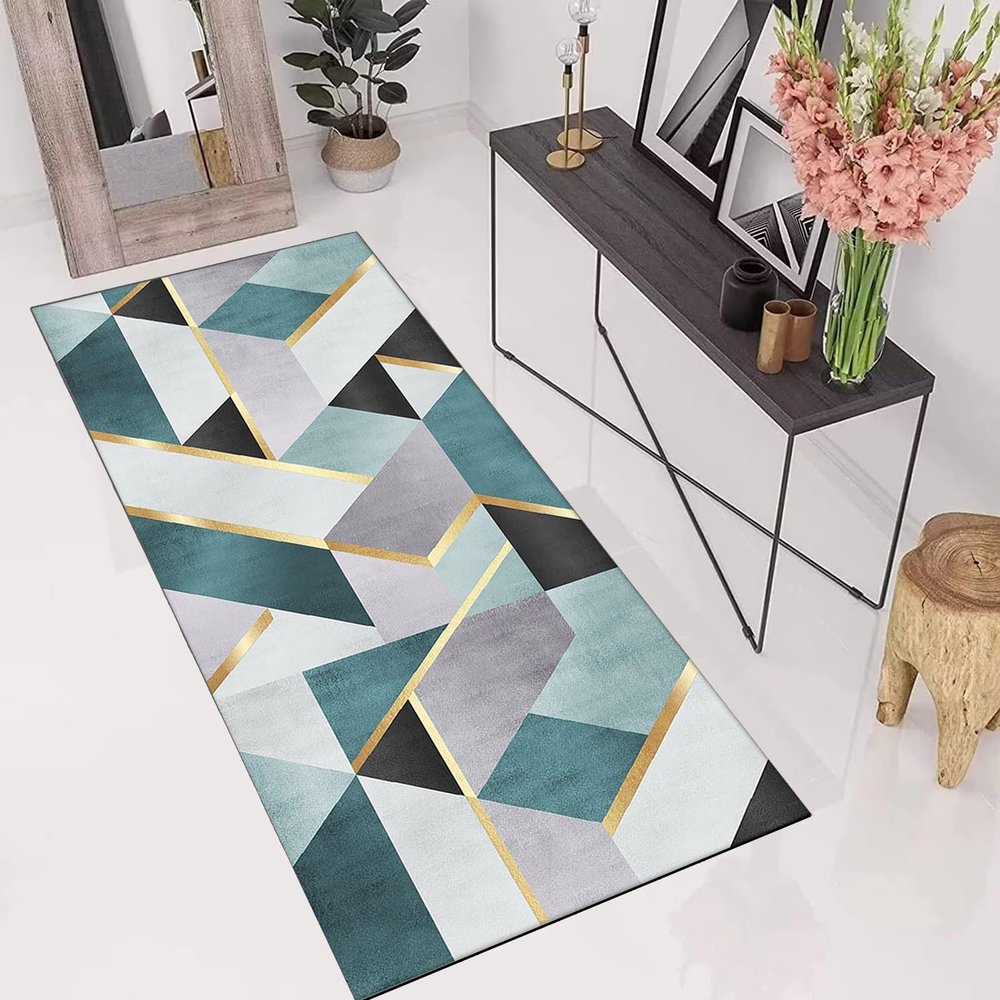XUEDNGM Kitchen Runner Rug 55 x 500 cm, Washable and Non-Slip
