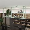 TYYCKJ 2-Tier Ceiling-Mounted Wine Rack view 1