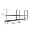 TYYCKJ 2-Tier Ceiling-Mounted Wine Rack view 2