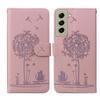 SEHEYA Samsung Galaxy S21 FE Flip Wallet Case, Dandelion Cat, Rose Gold view 1