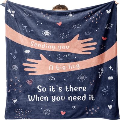 Fuzzy Warming Healing Blanket, Soft and Comfortable, Birthday Gift for Women (Color 1, 220 x 240 cm / 86 x 94 in)
