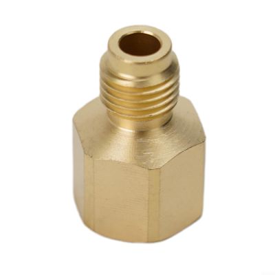 R410A Quick-Connect Adapter, 1/4 to 5/16 in, Brass