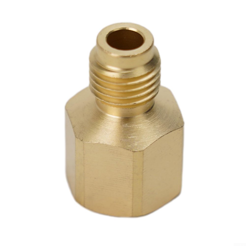 R410A Quick-Connect Adapter, 1/4 to 5/16 in, Brass